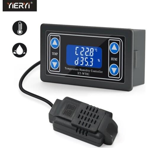 XY-WTH1 Convenient Digital Thermometer Moisture Controller Temperature Humidity Meter Hygrometer Gauge With Sensor Probe 220V30V
