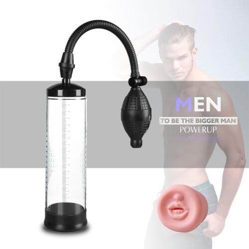 Penis Pump Vacuum Pump Penis Extender Enlargement Erection Exerciser Trainer Dick Prolong Enhancer Erotic Sex Toys for Men
