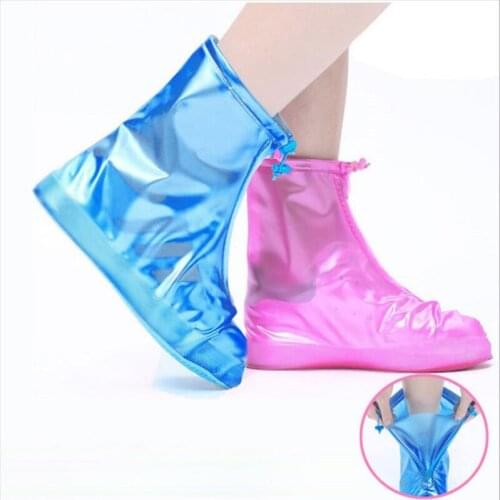 High Quality Waterproof Reusable Rain Shoes Covers Rubber Slip-resistant Rain Boot Overshoes Men&Women Shoes Accessories