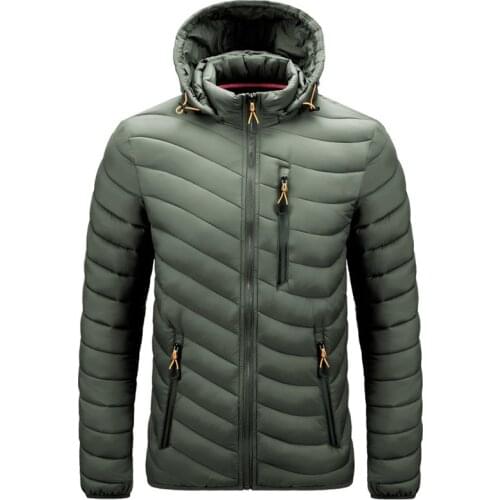 Winter Lightweight Coats Male Casual Large Size Track Hooded Jacket For Men Style Best Clothing