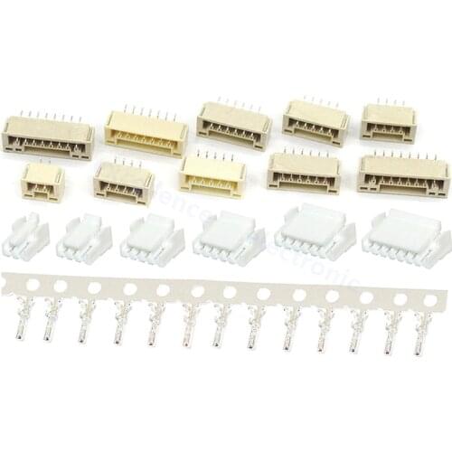 10Sets/Lot GH1.25 1.25mm 2/3/4/5/6/7/8P Horizontal/Vertical SMD Wire Connector Terminal Kit/Housing/Pin Header