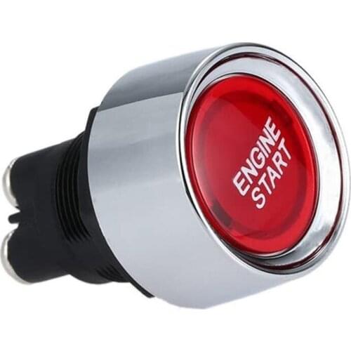 124B Car DIY Engine Start Light Push Start Ignition Switch Start Vehicle’s Engine with a Push for Easy Nighttime Visibility