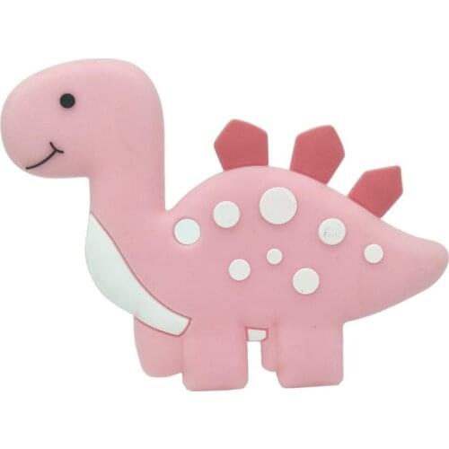 200pcs Safe Baby Teethers BPA Free Cute Animal Dinosaur Infant Ring Teether Baby Silicone Kids Teething Toys