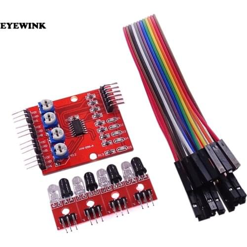 4 Channel Infrared Detector Tracking Line Obstacle Avoidance Sensor Module DIY Smart Car Robo