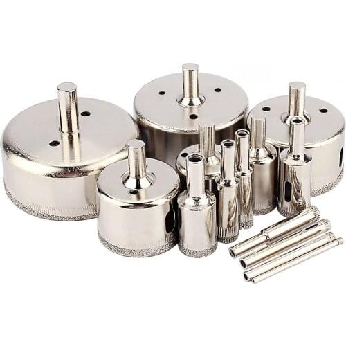 14PCS/Set 3-70mm Diamond Core Drill Bits Tools Diamond Hole Saw Glass Tile Granite Marble Cutter Cutting Tool For Glass Ceramic