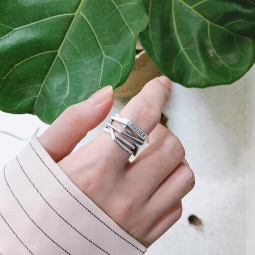Charm Irregular Letter Finger Ring For Women Men Vintage Boho Knuckle Party Rings Punk Jewelry Girls Gift