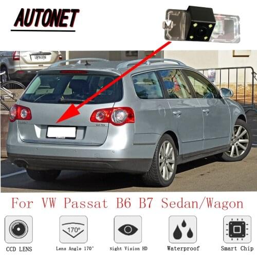 AUTONET rear camera For Volkswagen VW Passat B6 Sedan/Wagon TYP3C 2005~2015 CCD Night Vision Backup camera license plate Camera
