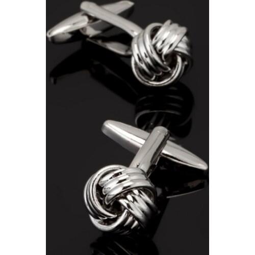 Free shipping, new mens shirt cufflinks Silvery Twist cufflinks senior designer exclusively designs gift buttons for the groom
