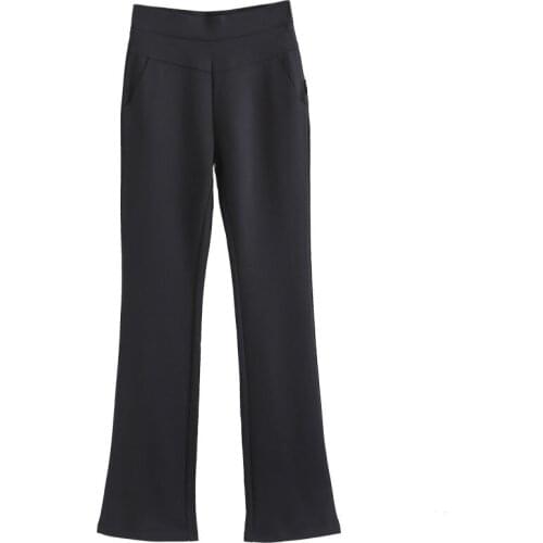 High Quality Women Office Pants 2020 New Arrival Sexy Slim High Waisted Work Wide Leg Pants Formal Elastic Big Size Trousers