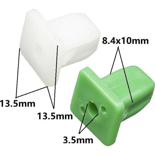 3.5mm Fast screw seat Nut & Grommet Clip Fast wire nail White Green Retainers 30Pcs Wholesale