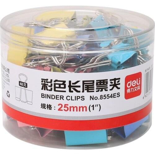Long tail clip 8554es dovetail 25mm color reverse tail bill single clip 48 pcs