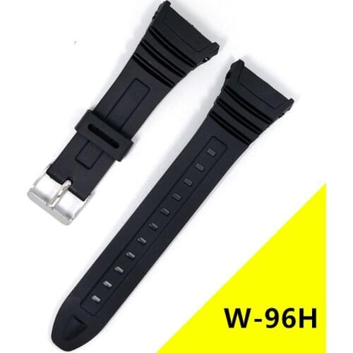 For Casio G-SHOCK W-96H Watches Watchband Silicone Rubber Bands EF For casio Electronic Wristwatch Sports Watch Replace Straps