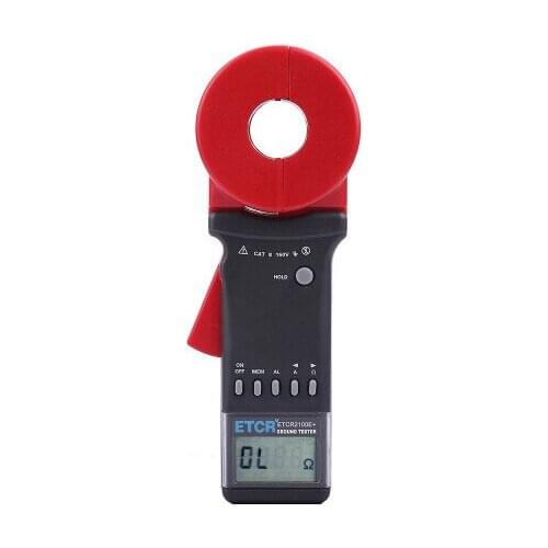 ETCR2100E+ 0.01-1200ohm Digital Earth Resistance Measurement Tester Of RS232 Interface 0-20.0A Current Meter