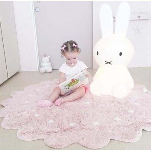 INS Nordic Round Cookies Dot Home Decor Mats Childrens Play Mats Childrens Room Soft Pack Shooting Props Toys for Children
