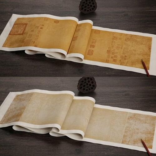 Chinese Xuan Paper Letterhead 10sheets Retro Half Ripe Calligraphy Paper Chinese Batik Brush Calligraphy Paper Letterhead