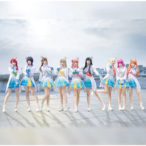 LoveLive Nijigasaki High School Idol Club Iridescence Passions Cosplay Costumes Women Fancy Dress Halloween Uniform Custom Made