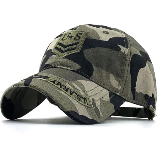 2021 New Camo Baseball Cap for Men Fishing Caps Outdoor Hunting Camouflage Jungle Hat Airsoft Tactical Hiking Casquette Hats