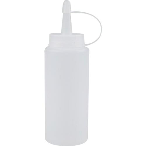 Plastic Squeeze Bottle Condiment Dispenser Ketchup Mustard Sauce Clear white