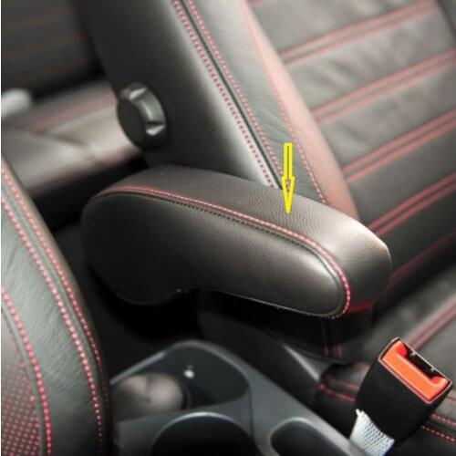 Car Seat Side Center Armrest Microfibre Leather Cover Protective Trim For Ford EcoSport 2013-2017 car interior accessories