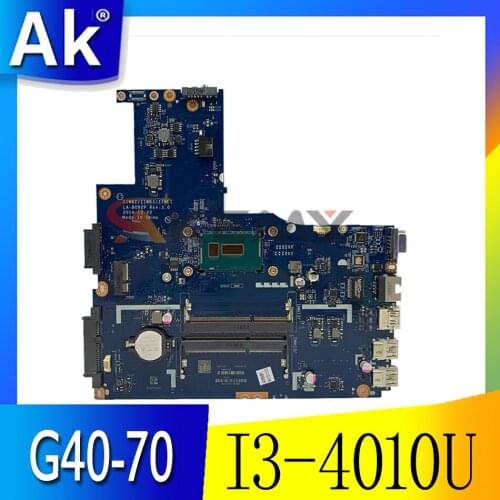 Applicable to B40-70 notebook motherboard I3-4010U UMA number LA-B092P FRU SB20G04677 SB20G04706 SB20G04709 SB20G04710