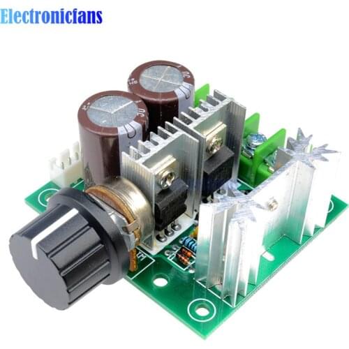 12V-40V 10A Pulse PWM DC Motor Speed Regulator Governor Speed Controller Switch DC 12V 24V 30V 40V 13KHZ Auto PWM 50V 1000uF