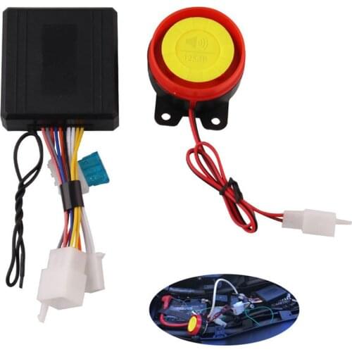 12V Scooter Car Motorcycle Alarm System Lock Motorbike Anti Theft Horn Alarm Security System with Remote Control