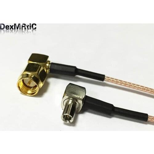New SMA Male Plug Right Angle Switch TS9 Right Angle pigtail cable RG178 Wholesale 15CM 6" Adapter