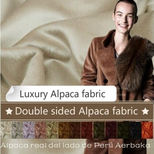 Mixed color alpaca fabric meter double winter coat jacket wool alpaca fabric 150 cm wide wool fabric wholesale alpaca cloth