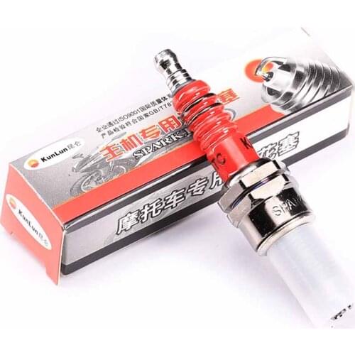 TDPRO Spark Plug CG 125cc Moped Scooter ATV Quad 3 Motorcycle Ignition Sparking Plugs For 150cc 200cc CF250 CH250 Dirt Bike