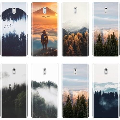 TPU Back Cover For Nokia X6 7 Plus Travel Mountain Forest Cloud Aesthetic Soft Phone Case Silicone For Nokia 1 2 3 5 6 8