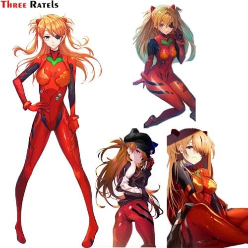 Three Ratels F390 Bodysuit Eyepatch Souryuu Asuka Langley Sticker For Bmw e90 Car Sticker Vinyl Auto Accessory Decoration Decal