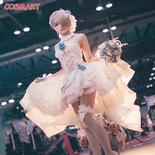Anime Honkai Impact 3 Rita Rossweisse Cosplay Costume Rose Oath Marriage Wedding Dress Uniform Halloween Suit For Women Outfit N