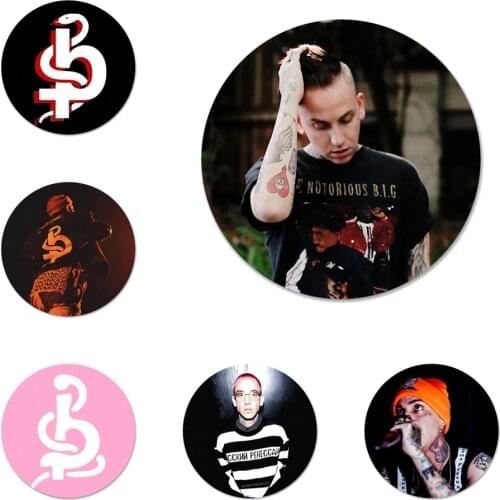 58mm Blackbear hip hop rapper Icons Pins Badge Decoration Brooches Metal Badges For Clothes Backpack Decoration