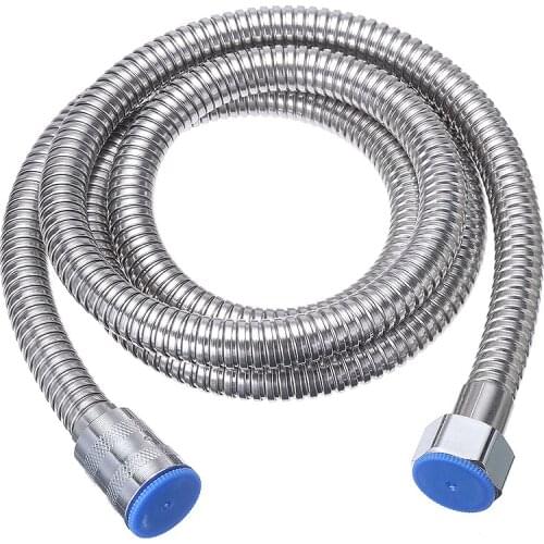 1.5m Flexible Stainless Steel Chrome Standard Shower Head Tube Hose Bathroom Pipe Replacement Bathroom Accessories