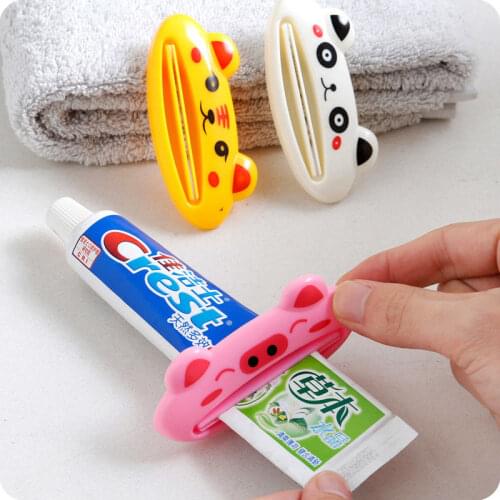 1 Pcs Home Design Shape Animal Toothpaste Tube Squeezers Roll Clip Tool Toothpaste Dispenser Tube Squeezer ABS Squeezing Tools