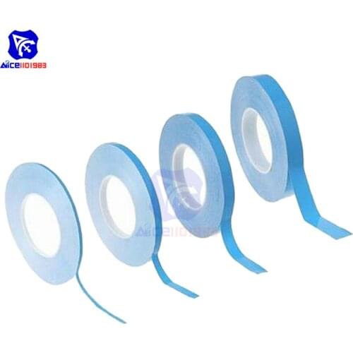 1 Piece Double Side Tape Length 25m Width 5mm Heat Tape Adhesive Tape for PCB CPU LED Strip Light Heatsink