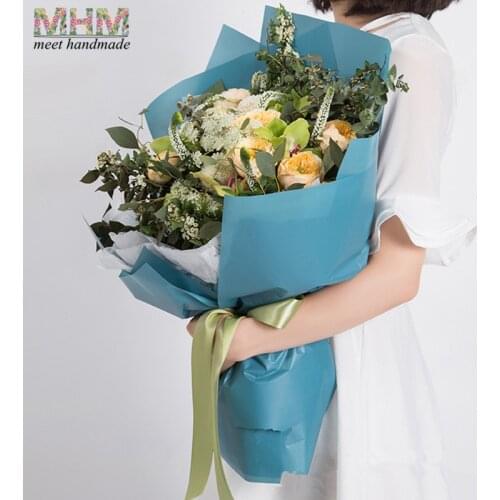 10pcs Waterproof Bouquets Flowers Wrapping paper Gift Wrap Color Packaging Paper 60*60cm