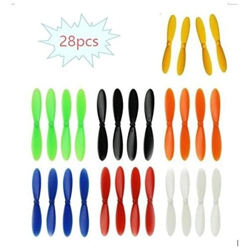 28pcs Hubsan X4 H107L H107C H107C+ H107D H107D+ H108C RC Blades Propellers Props Rotor Spare Parts for Hubsan RC Quadcopter