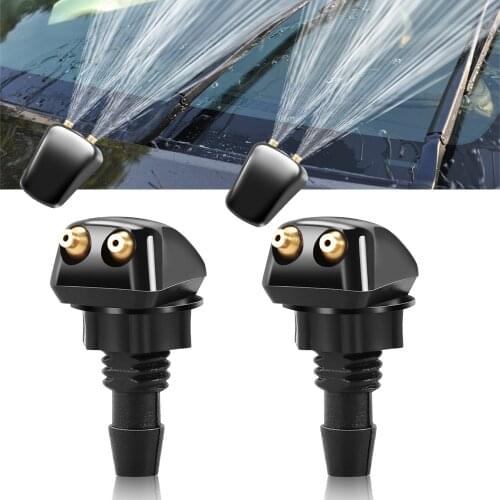 2x Universal Front Windshield Washer Wiper Nozzle Sprayer for Volvo XC60 XC70 XC90 S40 S60 S70 S80 S90 V40 V50 V60 V90