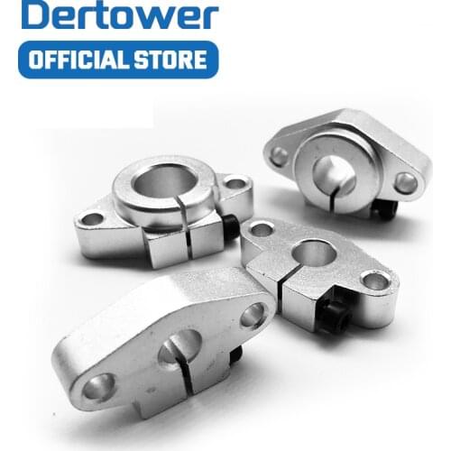 4PCS/Lot SHF8 SHF10 SHF12 SHF16 SHF20 aluminum linear Rod Rail Shaft Support CNC Router parts 3d printer parts
