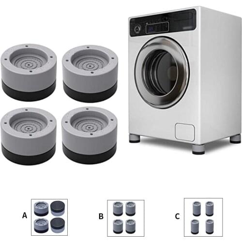 4Pcs Universal Anti-Vibration Feet Pads Washing Machine Rubber Mat Anti-Vibration Pad Dryer Refrigerator Base Fixed Non-Slip Pad