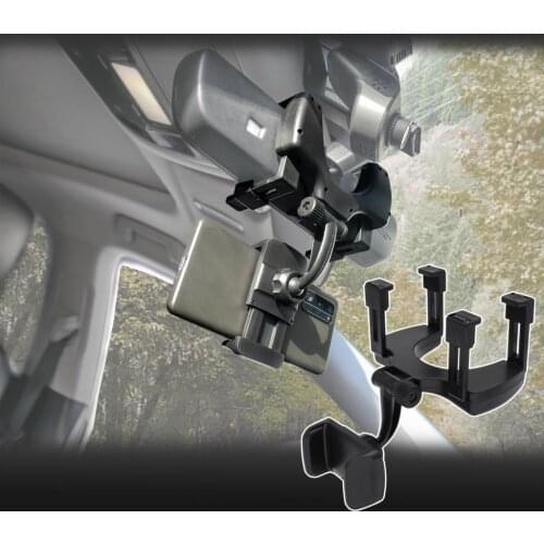 Car Phone Holder Rear View Mirror Stand Truck Cradle Bracket 360° Rotation Cell Phone GPS Mount Support Interior Car Accessories