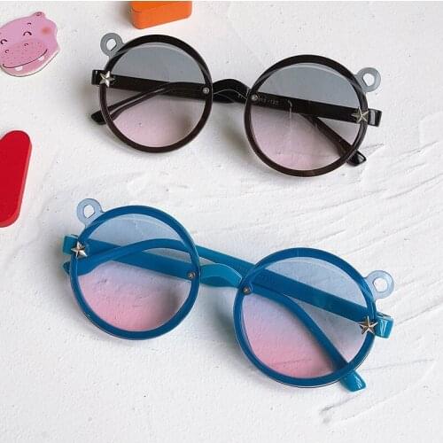 2020 Kids Sunglasses Children Fashion Brand Round Sunglasses UV400 Plastic Sun Glasses Girls Boys Baby Lentes De Sol Mujer