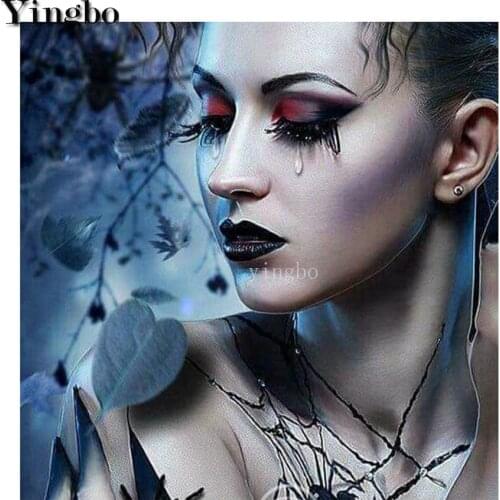 Crying woman 5d Diamond Painting kit Cross Stitch Diamond Embroidery puzzle picture square round diamond mosaic fantasy decor