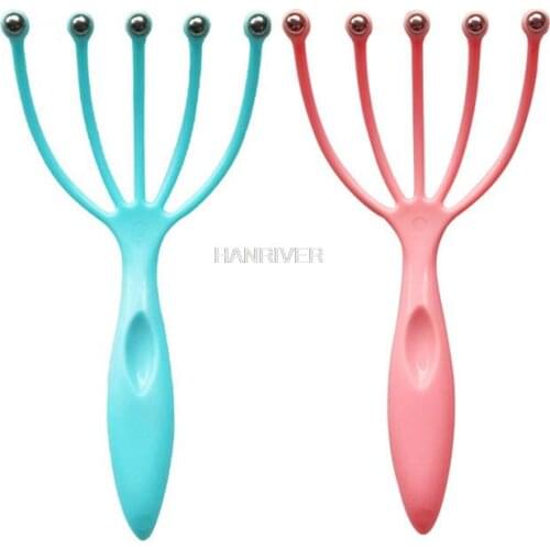 Hot seller Scalp massager Steel Ball head Massage Relaxation Five Finger Massager for head