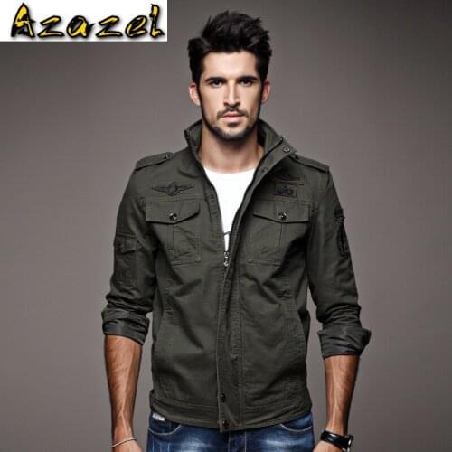2020 Spring and Autumn New Mens Military Uniform Cotton Jacket Coats male Slim Thin Plus Size jackets Mens Tide Clothes M-6XL
