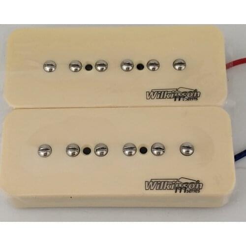 New Wilkinson WO90 1Set 2 Pcs Neck and Bridge Electric Guitar Humbucker Pickups Cream P90 Soap bar Single Coil