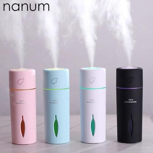 New Leaf Humidifier Ultrasonic Mini USB Fogger LED Purifier Aromatherapy Essential Oil Diffuser Car Air Freshener