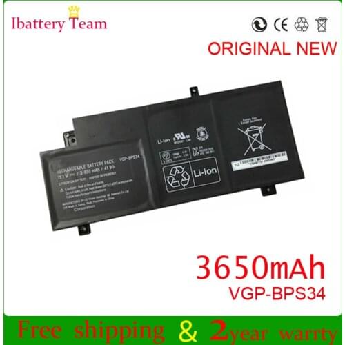 VGP-BPS34 genuine Battery for sony Vaio Fit 15 Touch SVF15A SVF14A SVF15A1ACXB SVF15A1ACXS VGP-BPL4 battery
