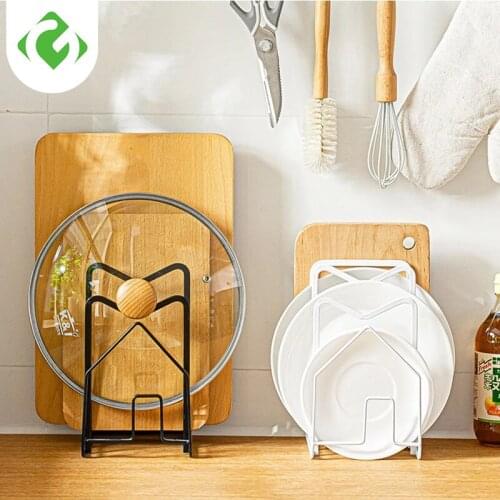 Rack Shelf Stand Multi Layer Space Saving Rustproof Cutting Board Practical Kitchen Organizer Pot Lid Holder Iron Art Home R-F